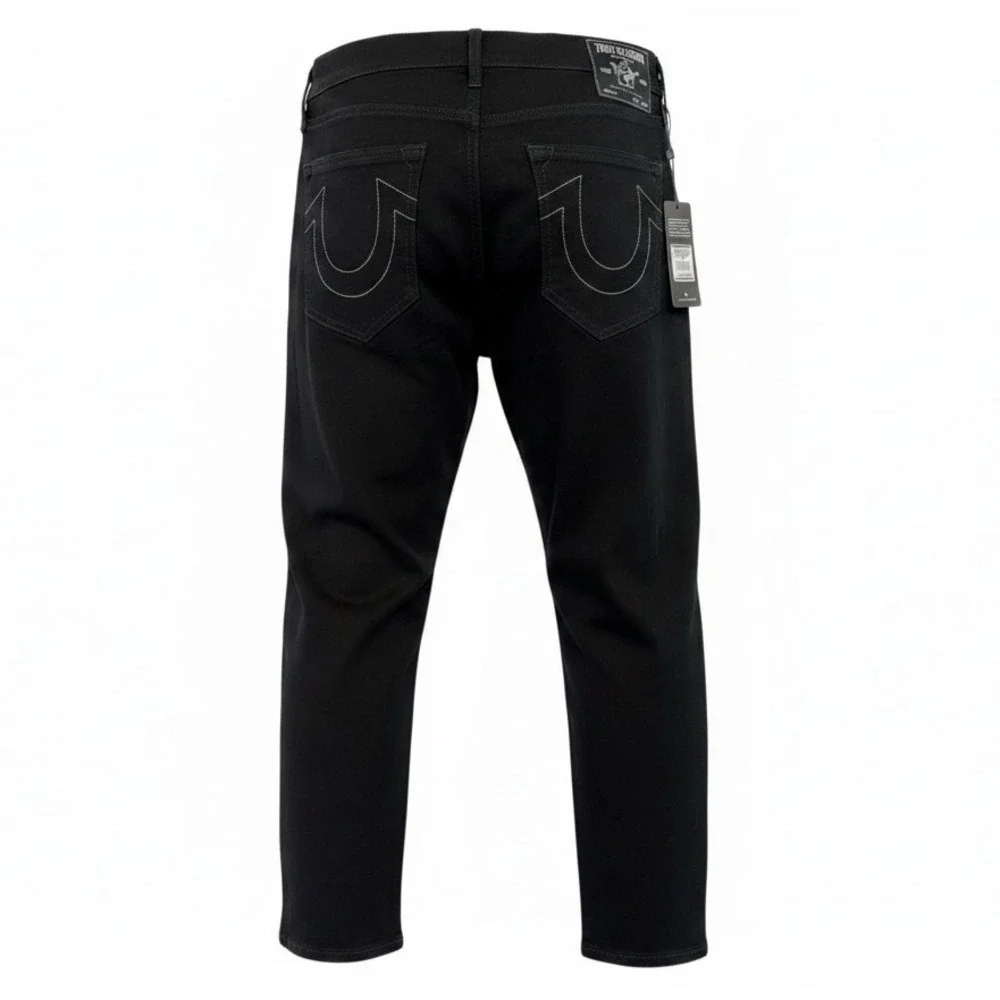True‎ Religion Geno Relaxed Slim Jeans Mens 33x32 Body Rinse Black (EE14) NWTs
